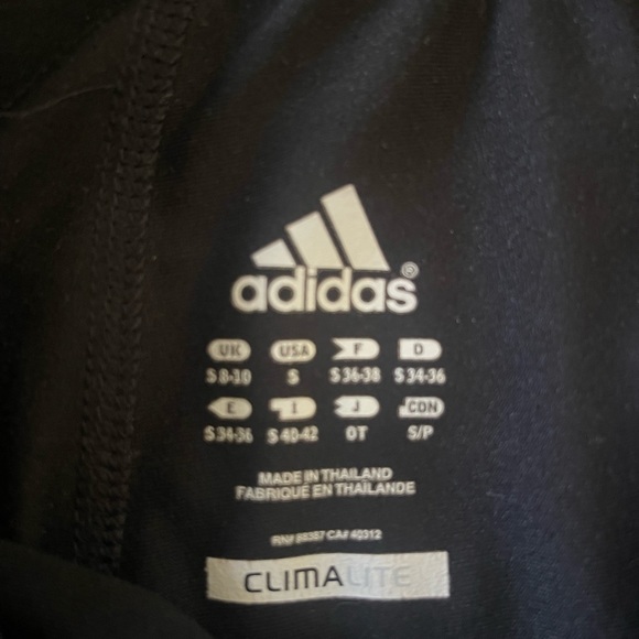 Adidas climalite size small black sweat pants - Picture 2 of 3